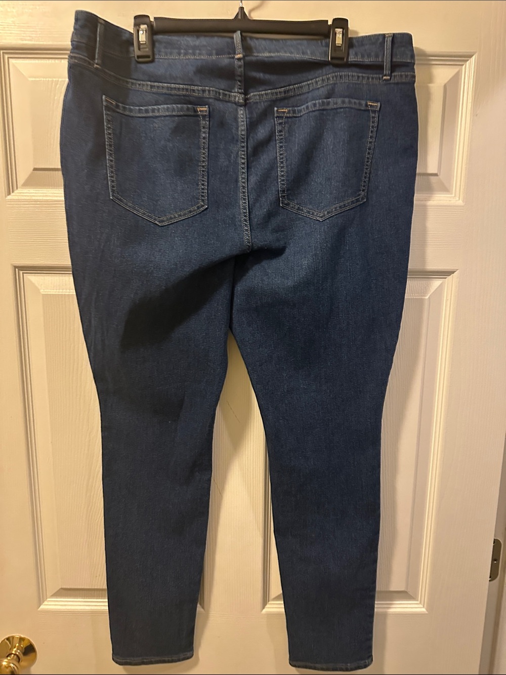 Women’s Old Navy Super Skinny Dark Blue Mid-Rise Denim Jeans - Size 18